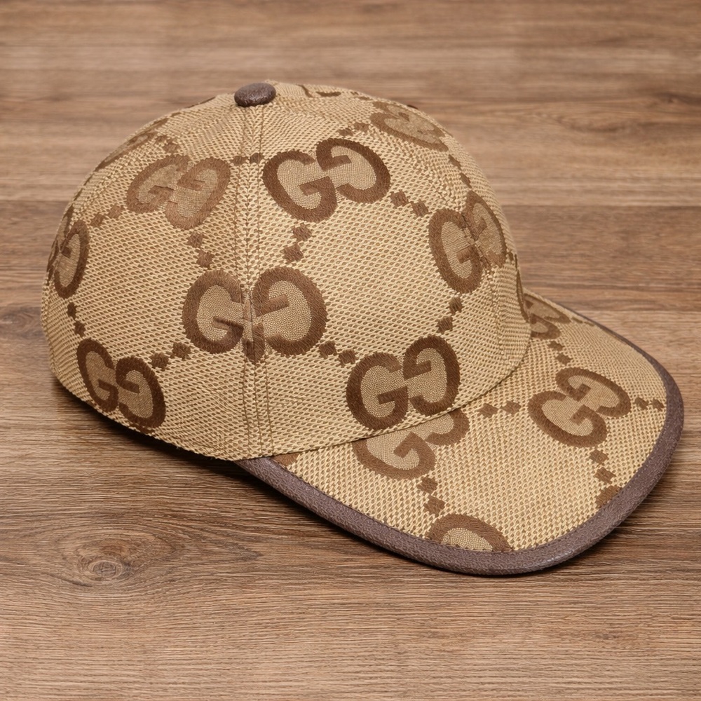 Gucci Jumbo GG Canvas Baseball Cap - Camel